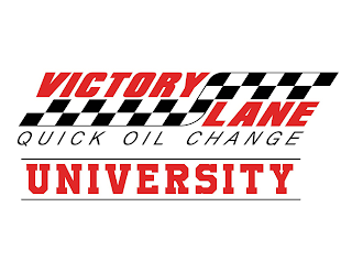 VICTORY LANE QUICK OIL CHANGE UNIVERSITY logo