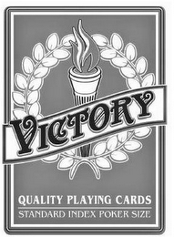 VICTORY QUALITY PLAYING CARDS STANDARD INDEX POKER SIZE logo