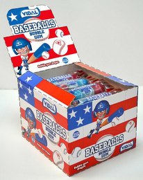 VIDAL BASEBALLS BUBBLE GUM DRAGEE GLUTEN FREE logo