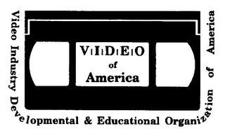 VIDEO OF AMERICA VIDEO INDUSTRY DEVELOPMENTAL & EDUCATIONAL ORGANIZATION OF AMERICA logo