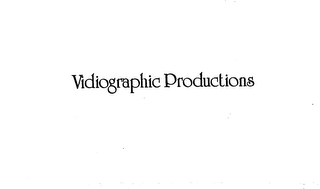 VIDIOGRAPHIC PRODUCTIONS logo