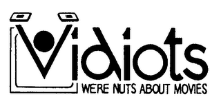 VIDIOTS WE'RE NUTS ABOUT MOVIES logo