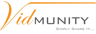 VIDMUNITY SIMPLY SHARE IT... logo