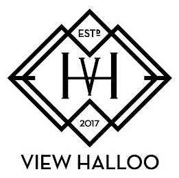 VIEW HALLOO ESTD 2017 VH logo
