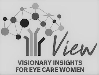 VIEW VISIONARY INSIGHTS FOR EYE CARE WOMEN logo