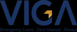 VIGA EMERGENCY LOANS . ZERO INTEREST . ALWAYS logo