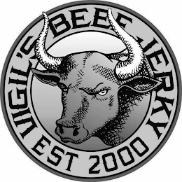 VIGIL'S BEEF JERKY EST 2000 logo
