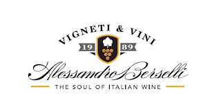 VIGNETI & VINI 1989 ALESSANDRO BERSELLI THE SOUL OF ITALIAN WINE logo