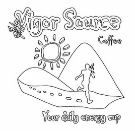 VIGOR SOURCE COFFEE YOUR DAILY ENERGY CUP logo