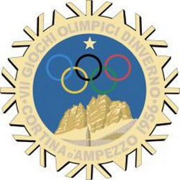 VII GIOCHI OLIMPICI D'INVERNO CORTINA D'AMPEZZO 1956 logo