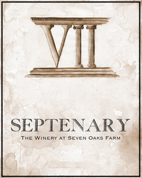 VII SEPTENARY THE WINERY AT SEVEN OAKS FARM logo