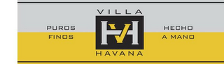 VILLA HAVANA HV PUROS FINOS HECHO A MANO logo