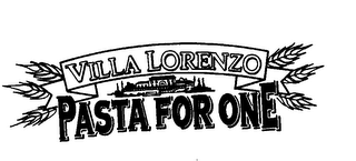VILLA LORENZO PASTA FOR ONE logo