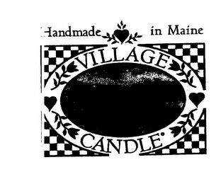VILLAGE CANDLE HANDMADE IN MAINE logo