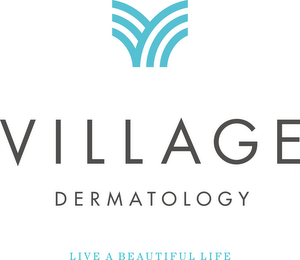 VILLAGE DERMATOLOGY LIVE A BEAUTIFUL LIFE logo