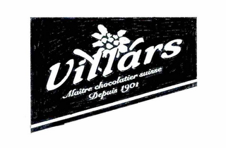VILLARS MAITRE CHOCOLATIER SUISSE DEPUIS 1901 logo