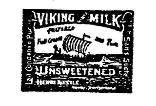 VILSING MILK UNSWEETENED PREPARED FULL CREAM AND PURE LAIT CONDENSE PUR SANS SUCRE HENRI NESTLE VEVEY SWITZERLAND logo