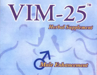 VIM-25 HERBAL SUPPLEMENT MALE ENHANCEMENT logo