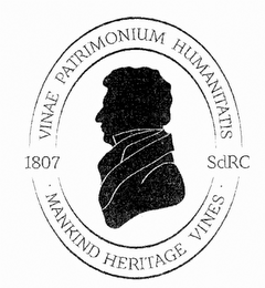 VINAE PATRIMONIUM HUMANITATIS 1807 SDRC · MANKIND HERITAGE VINES · logo