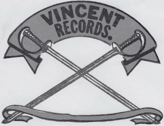 VINCENT RECORDS. logo