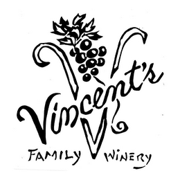 VINCENT'S V FAMILY WINERY logo