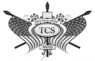 VINCIT OMNIA VERITAS TCS MMXIII logo
