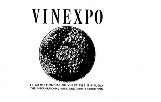VINEXPO LE SALON MONDIAL DU VIN ET DES SPIRITUEUX THE INTERNATIONAL WINE AND SPIRITS EXHIBITION logo