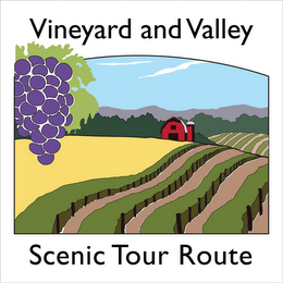 VINEYARD AND VALLEY SCENIC TOUR ROUTE logo