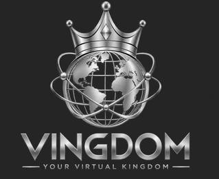 VINGDOM YOUR VIRTUAL KINGDOM logo