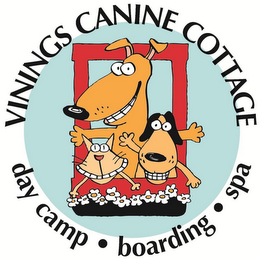 VININGS CANINE COTTAGE DAY CAMP · BOARDING · SPA logo