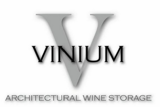 VINIUM V ARCHITECTURAL WINE STORAGE logo