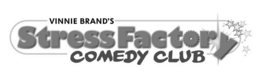 VINNIE BRAND'S STRESS FACTORY COMEDY CLUB logo