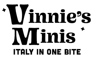 VINNIE'S MINIS ITALY IN ONE BITE logo
