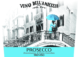 VINO DELL'AMICIZIA PROSECCO DENOMINAZIONE DI ORIGINE CONTROLLATA TREVISO logo