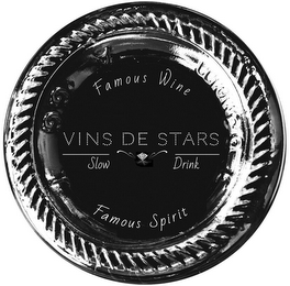 VINS DE STARS FAMOUS WINE SLOW DRINK logo