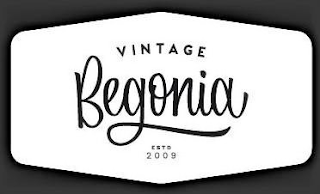 VINTAGE BEGONIA ESTD 2009 logo