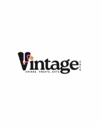 VINTAGE CAFE DRINKS TREATS EATS logo