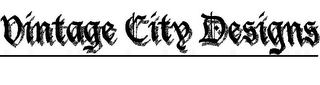 VINTAGE CITY DESIGNS logo