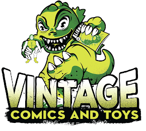 VINTAGE COMICS AND TOYS logo