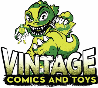 VINTAGE COMICS AND TOYS logo