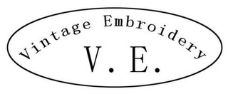 VINTAGE EMBROIDERY V.E. logo