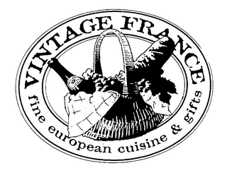 VINTAGE FRANCE FINE EUROPEAN CUISINE & GIFTS logo