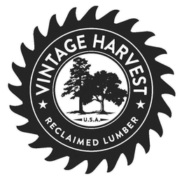 VINTAGE HARVEST RECLAIMED LUMBER U.S.A. logo
