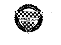VINTAGE IRON RICK DOUGHTY'S FRESNO. CALIF. logo