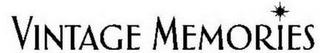 VINTAGE MEMORIES logo