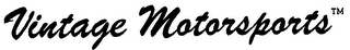 VINTAGE MOTORSPORTS logo