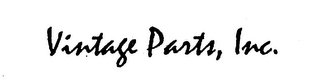 VINTAGE PARTS, INC. logo