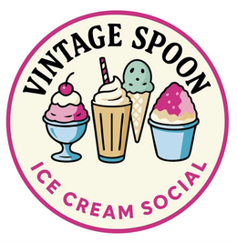 VINTAGE SPOON ICE CREAM SOCIAL logo