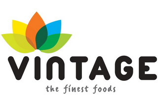 VINTAGE THE FINEST FOODS logo