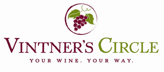 VINTNER'S CIRCLE YOUR WINE. YOUR WAY. logo